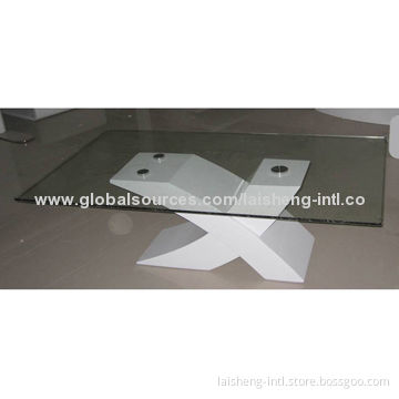 Coffee Table, Made of Toughened Glass, with MDF FeetNew